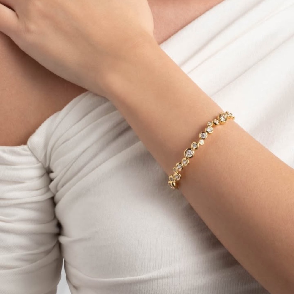 🆕 Alexis Bittar Asterales Gold Skinny Cuff Bracelet- Only 1 left🥳 - Picture 7 of 10